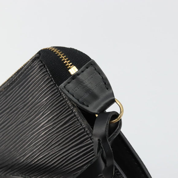 LOUIS VUITTON Epi Pochette Accessoires Pouch Black M52982 LV Auth 176403A