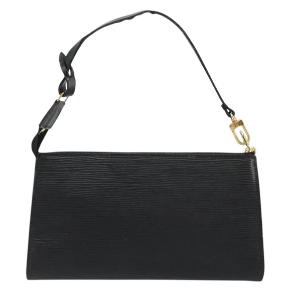 LOUIS VUITTON Epi Pochette Accessoires Pouch Black M52982 LV Auth 176403A