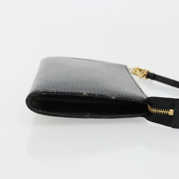 LOUIS VUITTON Epi Pochette Accessoires Pouch Black M52982 LV Auth 176403A