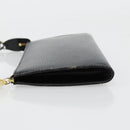 LOUIS VUITTON Epi Pochette Accessoires Pouch Black M52982 LV Auth 176403A-4