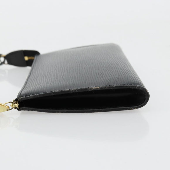 LOUIS VUITTON Epi Pochette Accessoires Pouch Black M52982 LV Auth 176403A