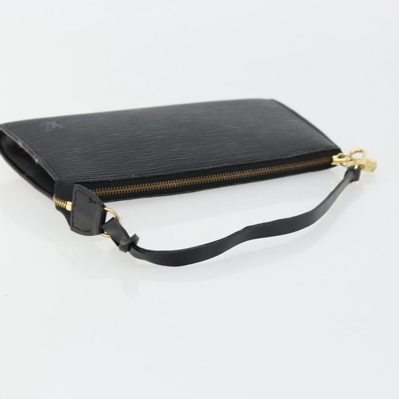 LOUIS VUITTON Epi Pochette Accessoires Pouch Black M52982 LV Auth 176403A