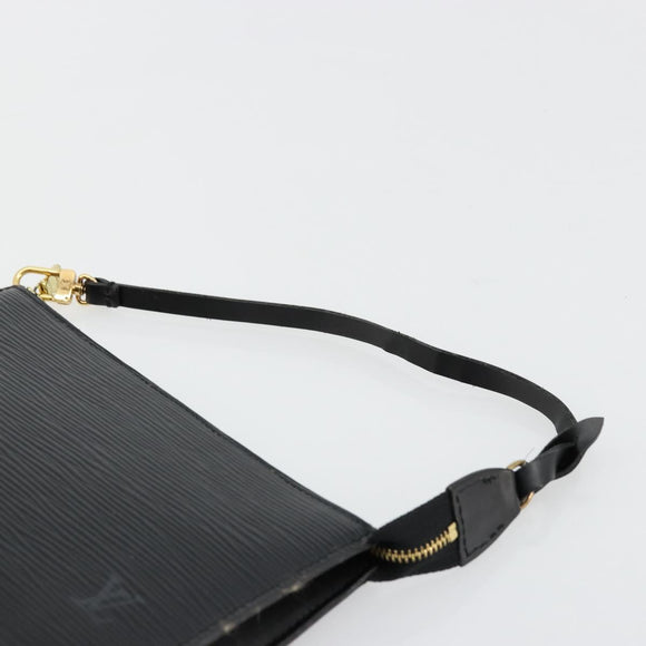 LOUIS VUITTON Epi Pochette Accessoires Pouch Black M52982 LV Auth 176403A