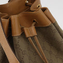 GUCCI GG Canvas Purse Shoulder Bag Beige Gold Auth 176405-19