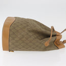 GUCCI GG Canvas Purse Shoulder Bag Beige Gold Auth 176405-3