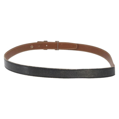 HERMES Constance Mini Belt Leather 39.4"" Black Auth 176406 - 0