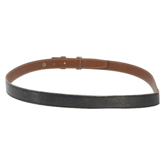 HERMES Constance Mini Belt Leather 39.4"" Black Auth 176406