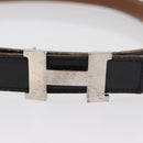 HERMES Constance Mini Belt Leather 39.4"" Black Auth 176406-5