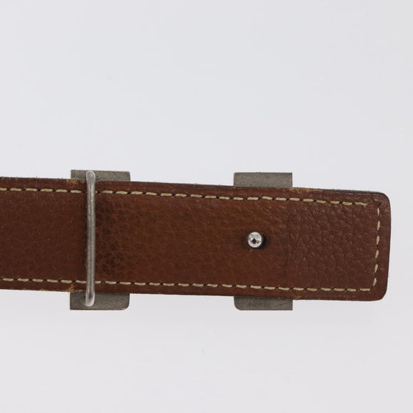 HERMES Constance Mini Belt Leather 39.4"" Black Auth 176406