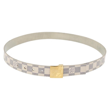 LOUIS VUITTON Damier Azur Ceinture Carre Belt 40.2"" M9678 LV Auth 176407