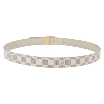 LOUIS VUITTON Damier Azur Ceinture Carre Belt 40.2"" M9678 LV Auth 176407 - 0