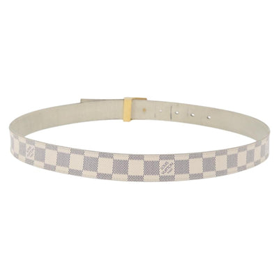LOUIS VUITTON Damier Azur Ceinture Carre Belt 40.2"" M9678 LV Auth 176407 - 0