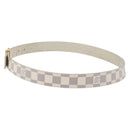 LOUIS VUITTON Damier Azur Ceinture Carre Belt 40.2"" M9678 LV Auth 176407-3