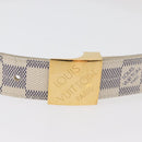 LOUIS VUITTON Damier Azur Ceinture Carre Belt 40.2"" M9678 LV Auth 176407-5