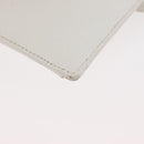 CHANEL Pouch Caviar Skin White Gold CC Auth 176409A-16