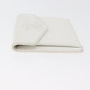 CHANEL Pouch Caviar Skin White Gold CC Auth 176409A-5