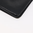 CHANEL Long Wallet Leather Black CC Auth 176410-10