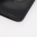 CHANEL Long Wallet Leather Black CC Auth 176410-8