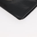 CHANEL Long Wallet Leather Black CC Auth 176410-9