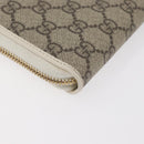 GUCCI Horsebit Long Wallet PVC Beige Gold 621889 Auth 176415A-15