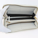 GUCCI Horsebit Long Wallet PVC Beige Gold 621889 Auth 176415A-9