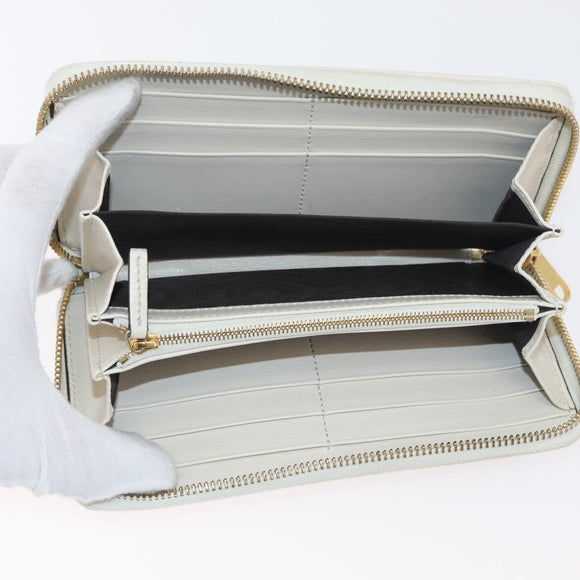 GUCCI Horsebit Long Wallet PVC Beige Gold 621889 Auth 176415A