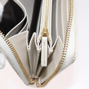 GUCCI Horsebit Long Wallet PVC Beige Gold 621889 Auth 176415A-10