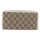 GUCCI Horsebit Long Wallet PVC Beige Gold 621889 Auth 176415A-2