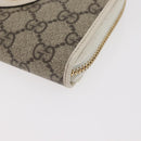 GUCCI Horsebit Long Wallet PVC Beige Gold 621889 Auth 176415A-14