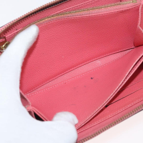LOUIS VUITTON Empreinte Zippy Wallet Long Wallet Blossom M61788 LV Auth 176417