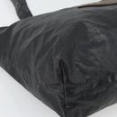 CHANEL Tote Bag Coated Canvas Black CC Auth 176418-14