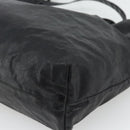 CHANEL Tote Bag Coated Canvas Black CC Auth 176418-15