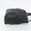 CHANEL Tote Bag Coated Canvas Black CC Auth 176418-4