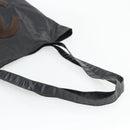 CHANEL Tote Bag Coated Canvas Black CC Auth 176418-7