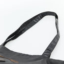 CHANEL Tote Bag Coated Canvas Black CC Auth 176418-8