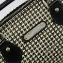 Polo Ralph Lauren Hand Bag Leather PVC Black Silver Auth 176420A-18