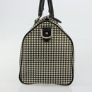 Polo Ralph Lauren Hand Bag Leather PVC Black Silver Auth 176420A-3