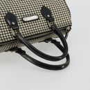 Polo Ralph Lauren Hand Bag Leather PVC Black Silver Auth 176420A-7