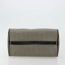 Polo Ralph Lauren Hand Bag Leather PVC Black Silver Auth 176420A-5