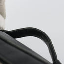 CHANEL Vanity Hand Bag Caviar Skin Black Gold CC Auth 176421-9