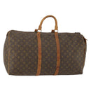 LOUIS VUITTON Monogram Keepall 55 Boston Bag M41424 LV Auth 176422-1