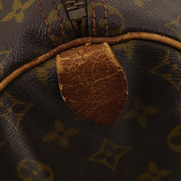 LOUIS VUITTON Monogram Keepall 55 Boston Bag M41424 LV Auth 176422