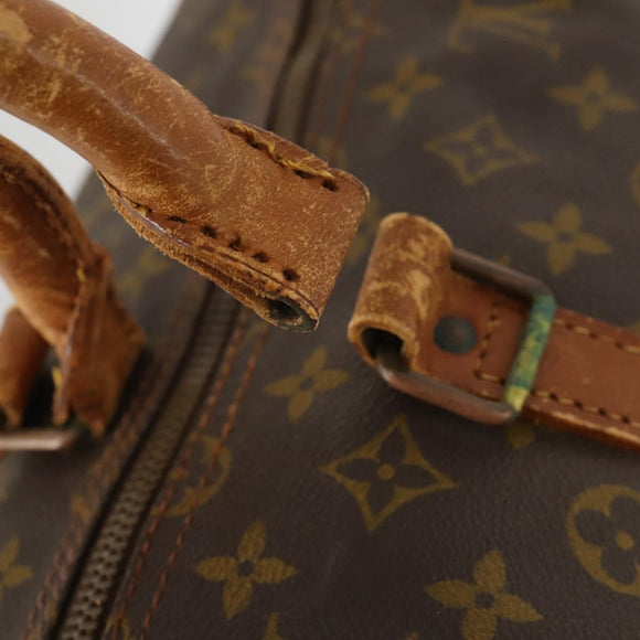 LOUIS VUITTON Monogram Keepall 55 Boston Bag M41424 LV Auth 176422