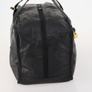 LOEWE Anagram Boston Bag Leather Black Gold Auth 176423-3