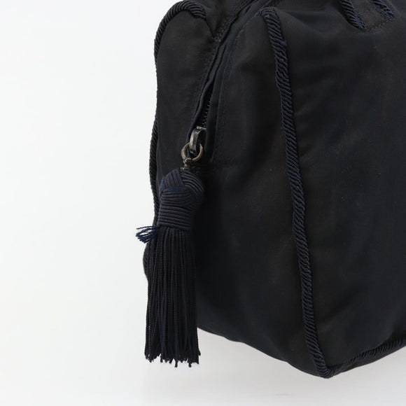 PRADA Hand Bag Nylon Navy Auth 176430
