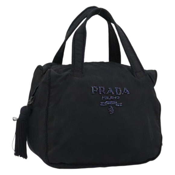 PRADA Hand Bag Nylon Navy Auth 176430