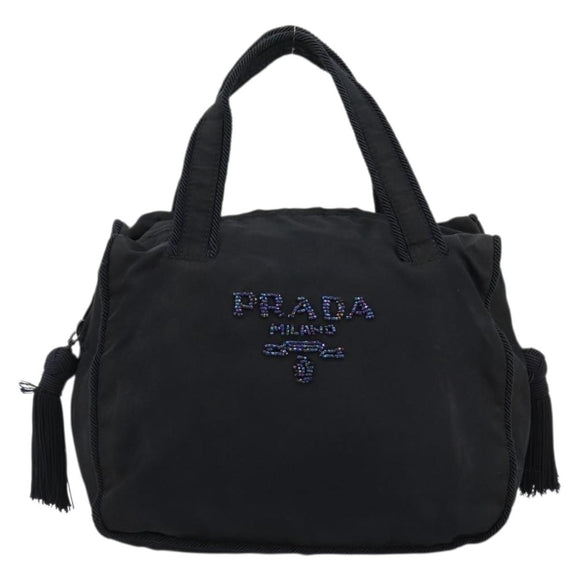 PRADA Hand Bag Nylon Navy Auth 176430