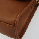 Coach Shoulder Bag Leather Brown Gold Auth 176432A-16
