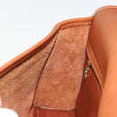 Coach Shoulder Bag Leather Brown Gold Auth 176432A-23