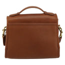 Coach Shoulder Bag Leather Brown Gold Auth 176432A-2